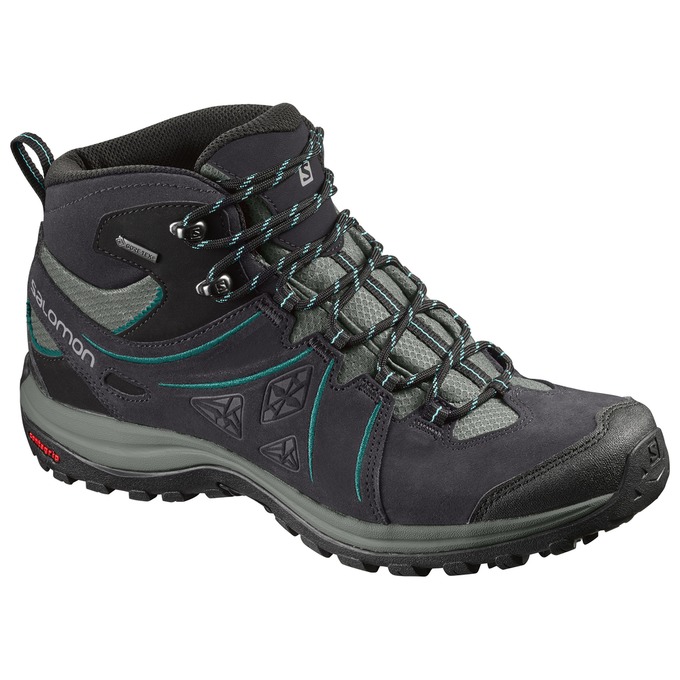 Zapatillas Trekking Salomon Mujer Negras - Salomon Argentina ELLIPSE 2 MID LTR GTX® W ,518673-YUB